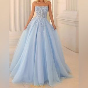 Clarisse Blue Prom Dress